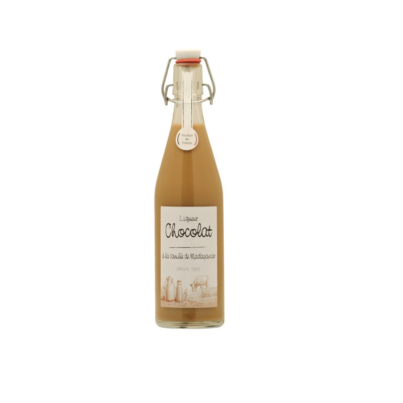 Chocolat Chocolat à la vanille de Madagascar- Liqueur 50 cl - 18% vol – Image 1